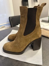 ZARA Brown Suede Leather