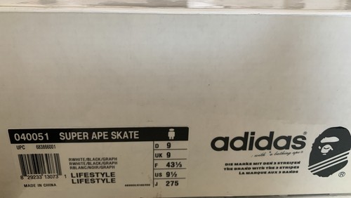 Nuovo adidas super ape - super, skate
