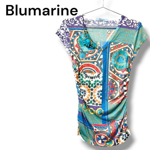 Blumarine top stampa - blumarine,