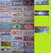 Lotto n°4 Targhe Americane a