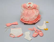 COLLEZIONE AUTENTICO MANUFATTO LENCI ABITO COMPLETO BAMBOLA  AURELIA  ANNI '70