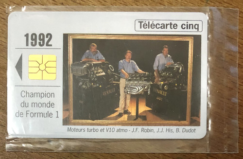 Telecarte renault 1992 - telecarte, 5u