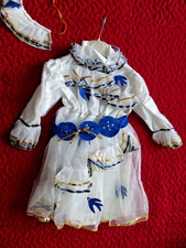 Grazioso Vestito Di Carnevale Per Bambina Vintage Anni '80 Damigella Rondinella