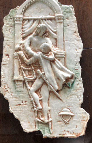 Bassorilievo parete ceramica - bassorilievo,