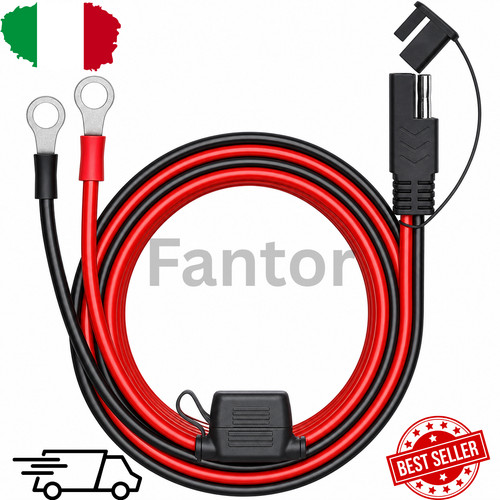 Cavo caricabatteria 12v - 12v, per