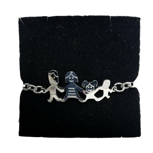 Bracciale acciaio rodiato - bracciale,