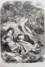 stampa antica print FANCIULLI