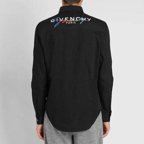 Camicia denim givenchy logo - camicia,