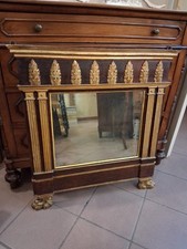 Antica Specchiera Impero dorata e laccata