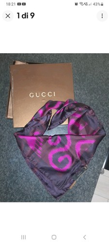 Foulard gucci seta twill - foulard, 66x66