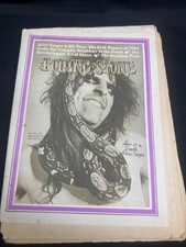Rivista Vintage Rolling Stone - Numero 105 - 30 marzo 1972 - Alice Cooper