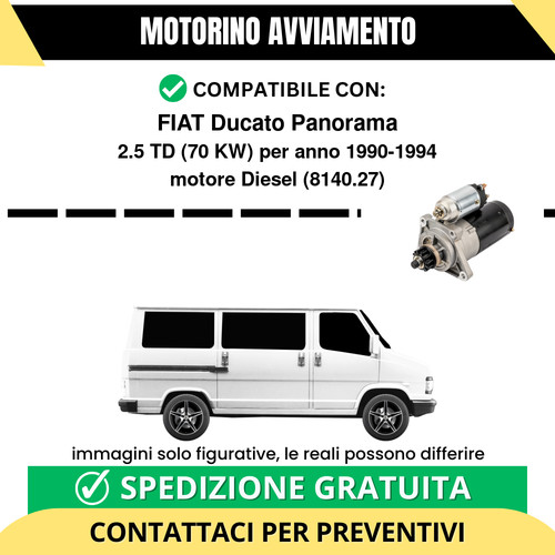 Motorino avviamento fiat - motorino,