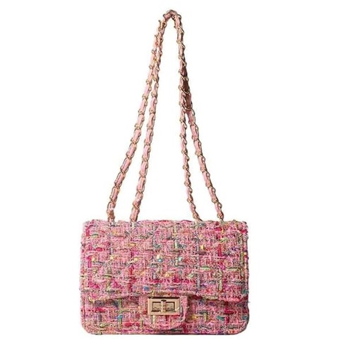 Borsa pochette tweed - , donna