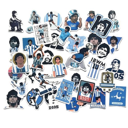 50pz adesivi maradona football - adesivi,