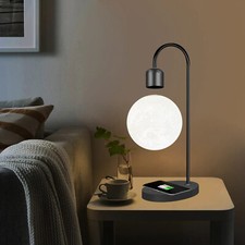 Lampada lunare a levitazione magnetica a a LED con ricarica Wireless
