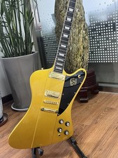 Nuova tastiera Gold Firebird chitarra elettrica corpo massiccio palissandro hardware oro