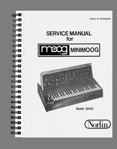 Moog minimoog 204d manuale - minimoog,
