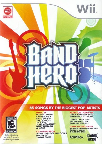 Band hero nintendo wii game - band,