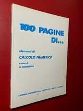 MONEGATO - 100 PAGINE DI... ELEMENTI DI CALCOLO NUMERICO Levrotto & Bella (1997)