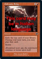 MTG GALVANIC RELAY FOIL EXC - RELÈ GALVANICO - MH2 RETRO IT - MAGIC