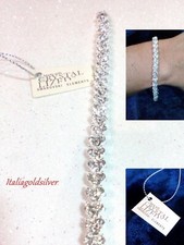  Bracciale trilogy Donna SWAROVSKI ELEMENTS ORIGINALI Argento 925 Gioielli Cuore