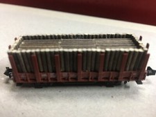 Carro merci trasporto legna trix scala n (1:160)