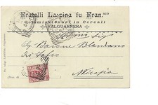 768) PUBBLICITARIA LA SPINA VALGUARNERA CEREALI  1906