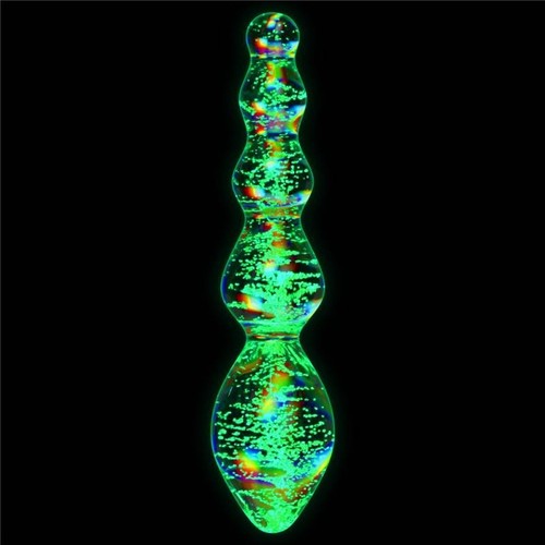 Dildo vetro luminoso anale - in,
