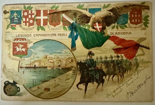 Cartolina militare legione - militare,