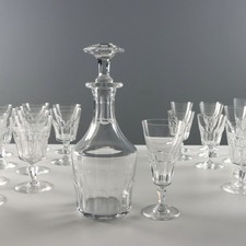 Servizio Bicchieri Vintage Cristallo Baccarat Francia Design Anni 50 Originali