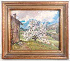 ⚜️ QUADRO BENEDETTO GHIVARELLO EPOCA 1936 PINO TORINESE SAN FELICE DIPINTO OLIO