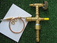 VALVOLA TERMOCOPPIA X FORNELLONE IN GHISA 40X40 GAS METANO CON RUBINETTO NO GPL