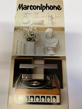 MARCONIPHONE  TV/RADIO/RECORD PLAYER/TAPE RECORDER 1970 CATALOGUE SHACK/WALL ART