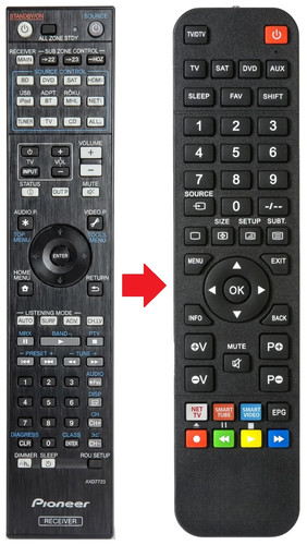 Telecomando adatto per - , pioneer
