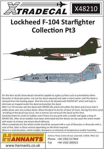 Xtradecal x48210 lockheed - xtradecal,