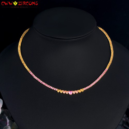 Collana catena tennis - , cuore