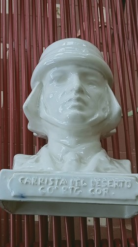 Busto ceramica smaltata - busto,