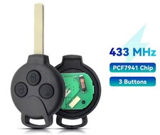 3 TASTI CHIAVE TELECOMANDO COMPLETO SMART 451  433MHz For Two For Four