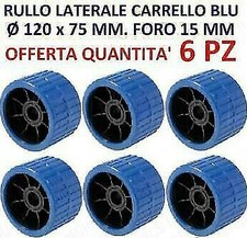 6 RULLI LATERALI CARRELLO BLU