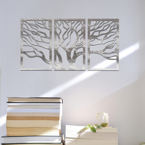 Trittico sagoma albero moderno