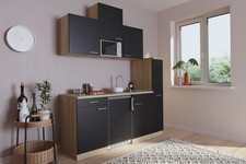 Cucina Minicucina Cucina Lineare Quercia Nera Luis 180 CM Respekta