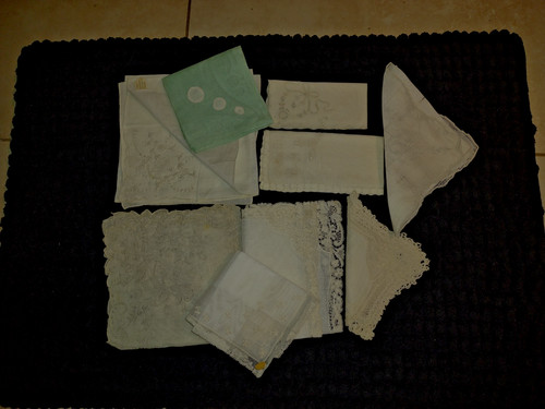 Fazzoletti vintage lino - fazzoletti,