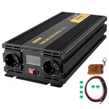 VEVOR Inverter a onda sinusoidale pura 2500W DC LCD Car Inverter