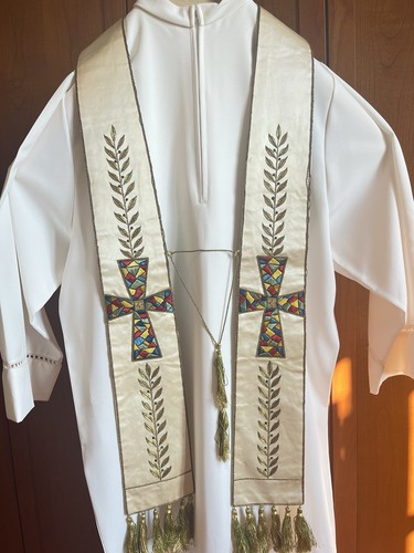 Stola sacerdotale bianca - stola,