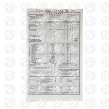 George of the Jungle Call Sheet Originale 1996 Brendan Fraser Walt Disney