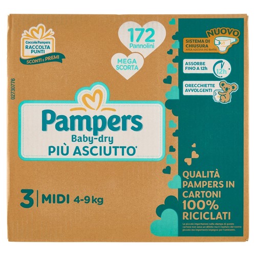 Pampers baby dry - tg, 172