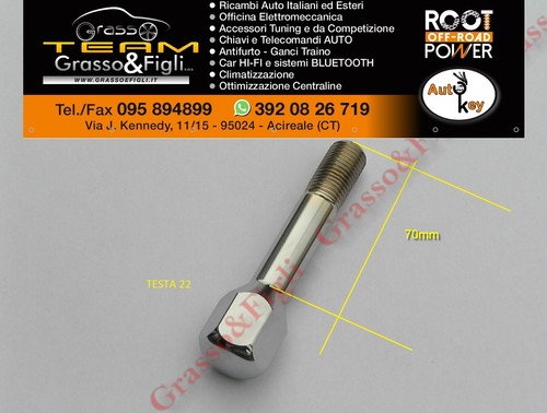 Bullone ruota cromato - bullone, per