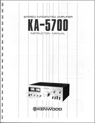 Kenwood 5700 amplificatore - kenwood, ka-5700