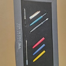 Delta ten in One Collection fountain pen and roller pen Set Unused!