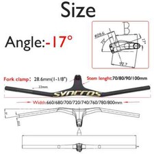Manubrio MTB integrato in